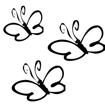 Sada motýlů 2 - malířská šablona