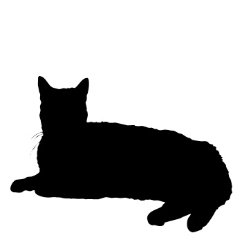 Ležící kočka 5 - malířská šablona