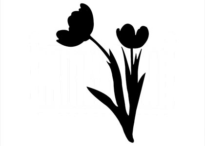 Tulipány - malířská šablona